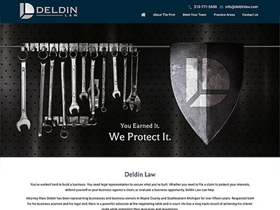 Law Firm Website design for Deldin Law PLLC