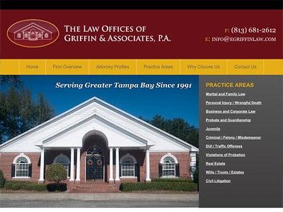 Law Firm Website design for The Law Offices of Griffi…