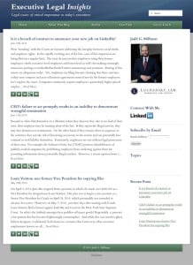 Attorney Blog Website Design executive-legal-insights-desktop