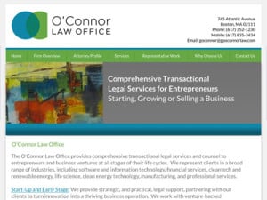 Website Design for Boston Start-Up Attorney Website Design for Boston Start-Up Attorney