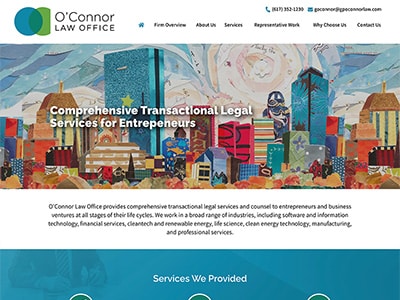 Law Firm Website design for O'Connor Law Office, P.C.