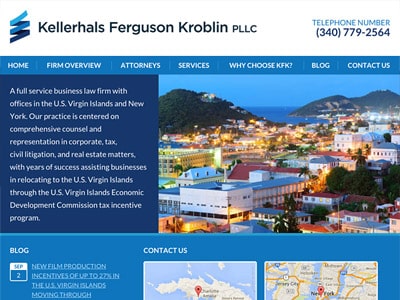 Law Firm Website design for Kellerhals Ferguson Krobl…