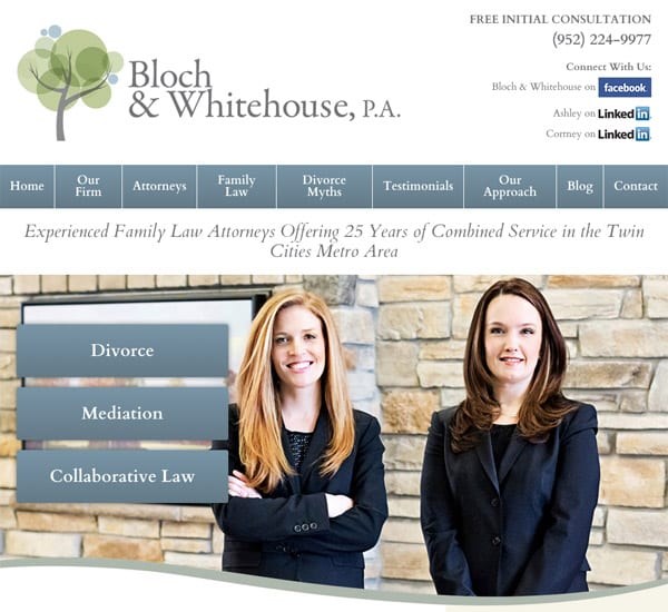 Mobile Friendly Law Firm Webiste for Bloch & Whitehouse, P.A.