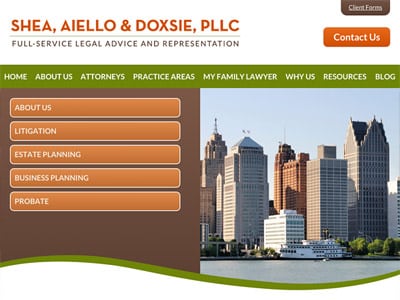 Law Firm Website design for Shea, Aiello & Doxsie, PL…