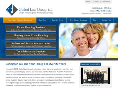 Law Firm Website design for Gudorf Law Group, LLC