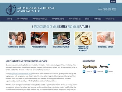 Law Firm Website design for Melissa Graham-Hurd & Ass…