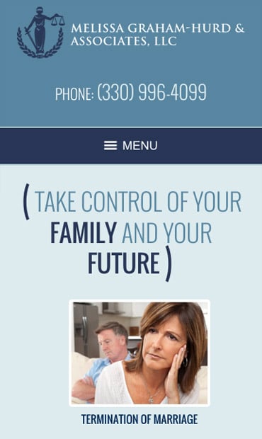 Responsive Mobile Attorney Website for Melissa Graham-Hurd & Associates, LLC