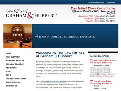 Law Firm Website design for Law Offices of Graham & H…