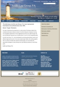 St. Petersburg, Florida, Law Firm Website Design iurillo-law-desktop