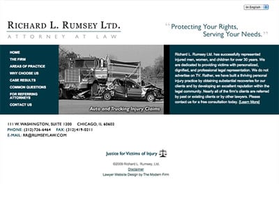 Law Firm Website design for Richard L. Rumsey Ltd.