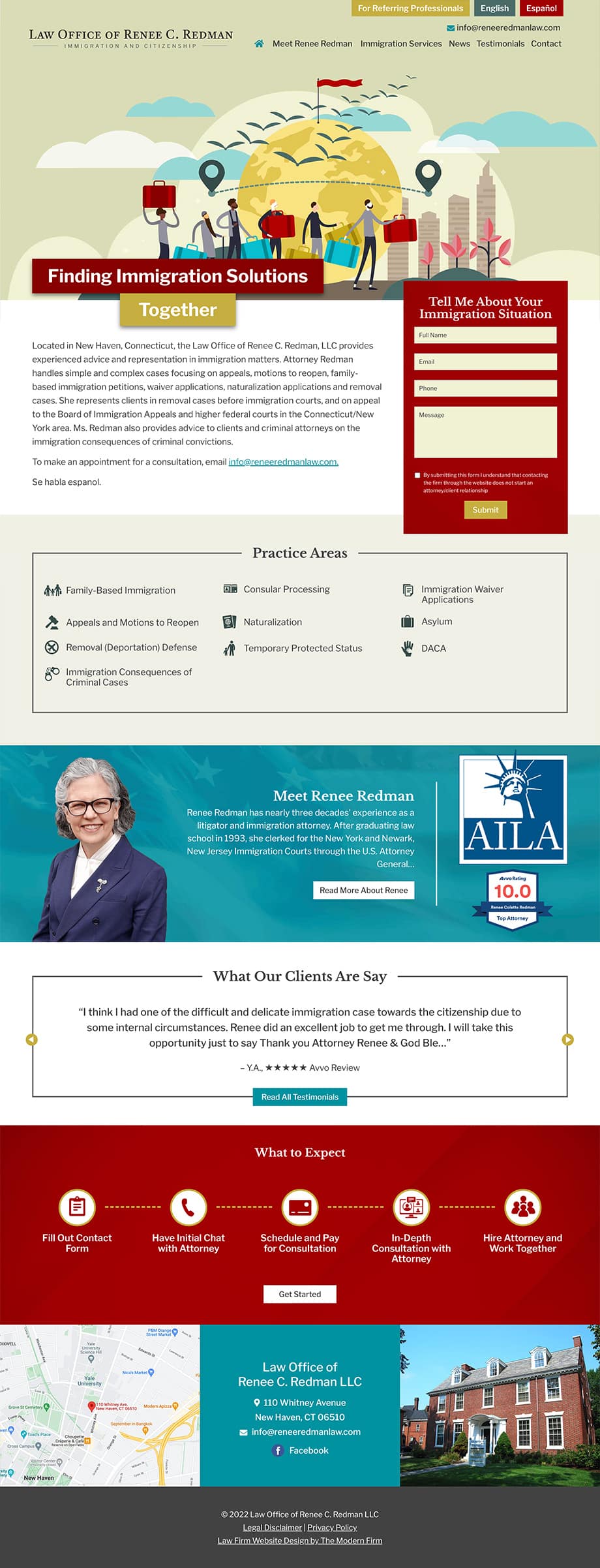 Law Firm Website Design for Law Office of Renee C. Redman LLC