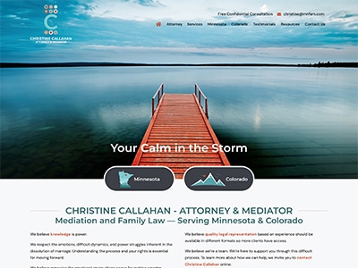 Website Design for Callahan Family Law & Med…