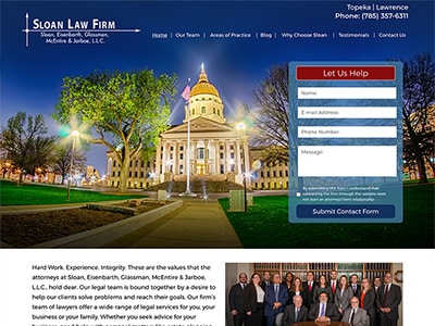 Law Firm Website design for Sloan, Eisenbarth, Glassm…