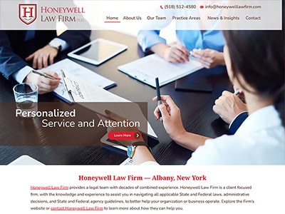 Law Firm Website design for Honeywell Law Firm PLLC