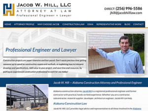 Alabama Attorney Website Design jacob-hill-law-cover