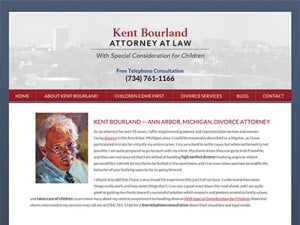 Ann Arbor Solo Attorney Website Design