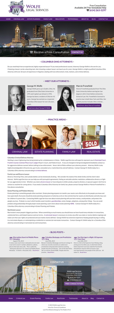 Columbus Ohio Website Design for Attorneys
