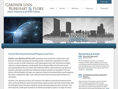 Grand Rapids Michigan Law Firm Website Design