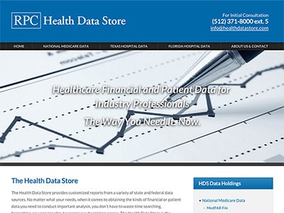 Law Firm Website design for RPC Health Data Store