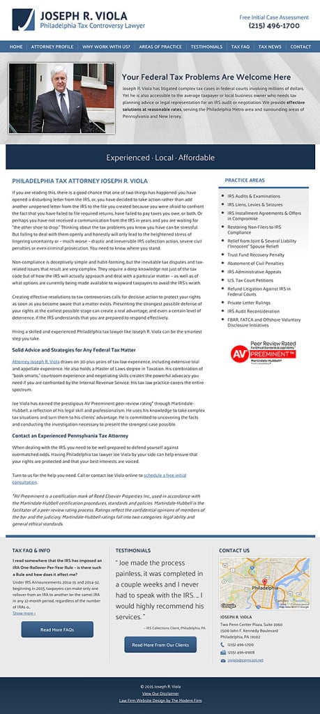 Philadelphia Attorney Website Design