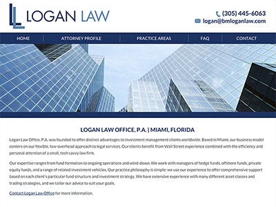 Miami Florida Attorney Website Design