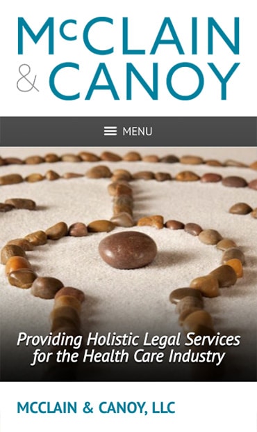 Responsive Mobile Attorney Website for McClain & Canoy, LLC