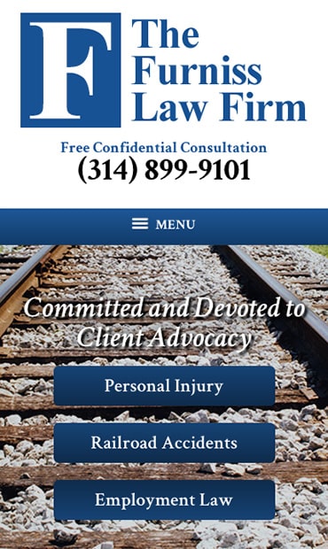 Responsive Mobile Attorney Website for The Furniss Law Firm, LLC