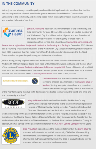 PMHM In the Community