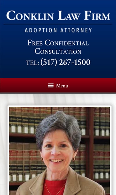 Responsive Mobile Attorney Website for Conklin Law Firm