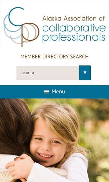 Responsive Mobile Attorney Website for Alaska Association of Collaborative Professionals