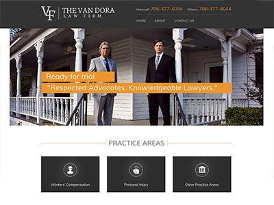 Website Design Rescue for Georgia Van Dora Law Firm