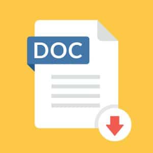 Word Doc Download Icon