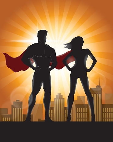 Superhero Website Designers with Capes