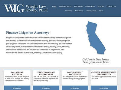 Law Firm Website design for Wright Law Group, PLLC