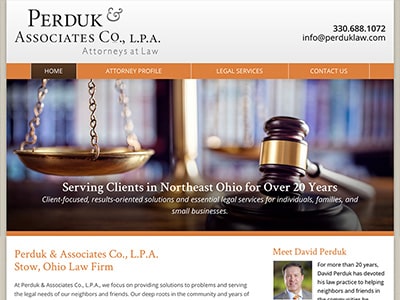 Law Firm Website design for Perduk & Associates Co.,…