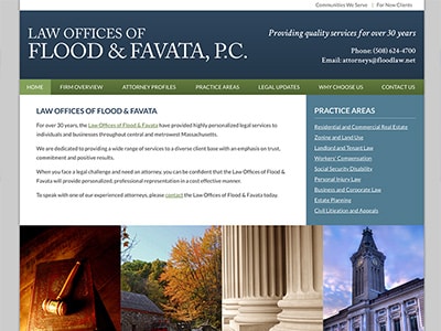 Law Firm Website design for Law Offices of Flood & Fa…