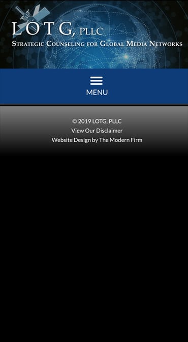 Responsive Mobile Attorney Website for LOTG, PLLC