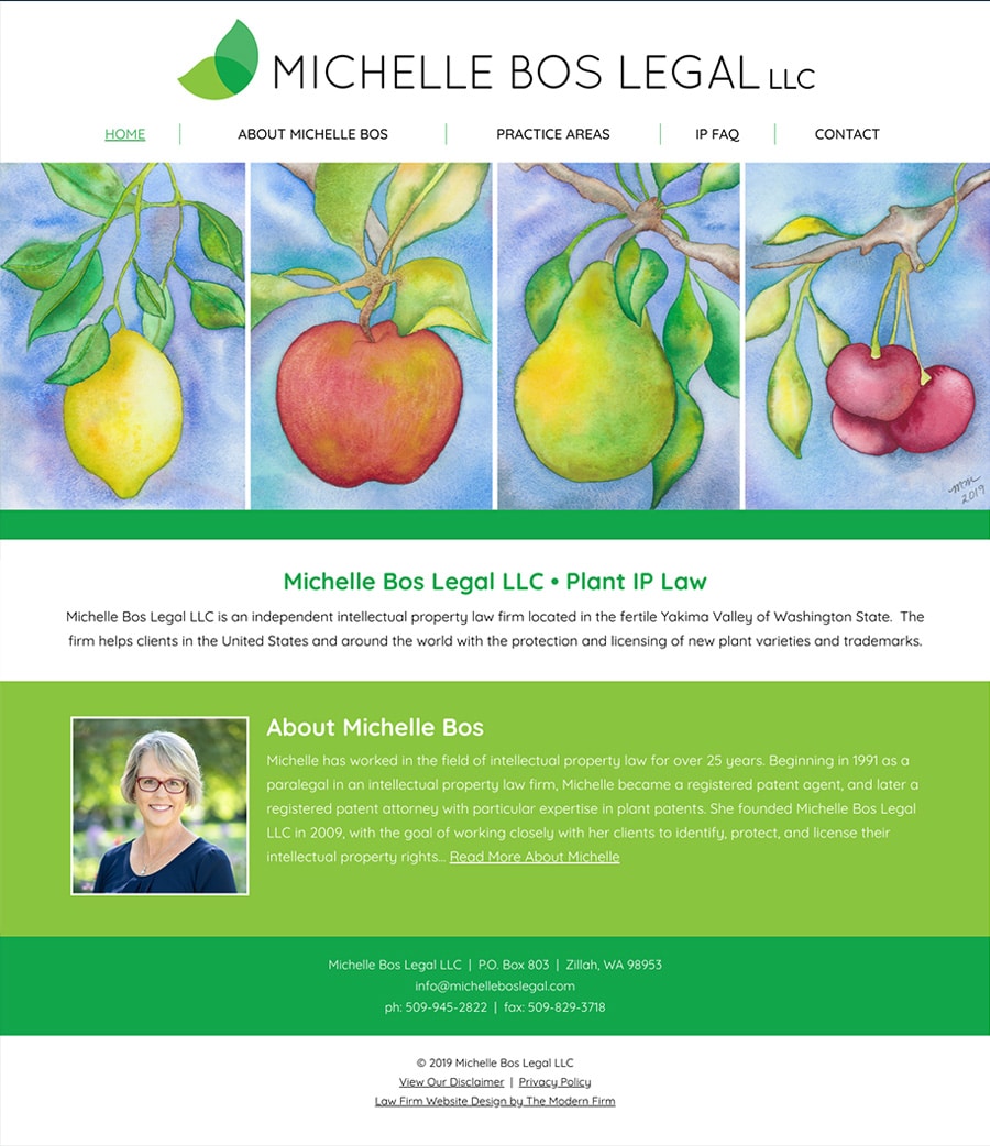 Law Firm Website Design for Michelle Bos Legal LLC