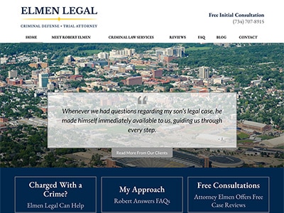 Law Firm Website design for Elmen Legal, PLLC