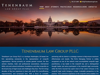 Law Firm Website design for Tenenbaum Law Group PLLC