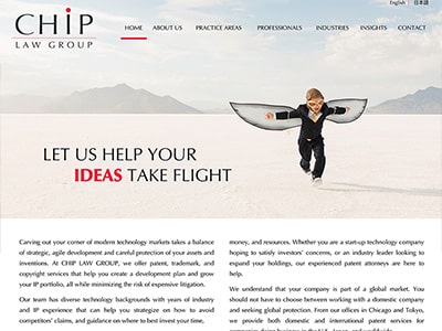 Law Firm Website design for CHIP LAW GROUP