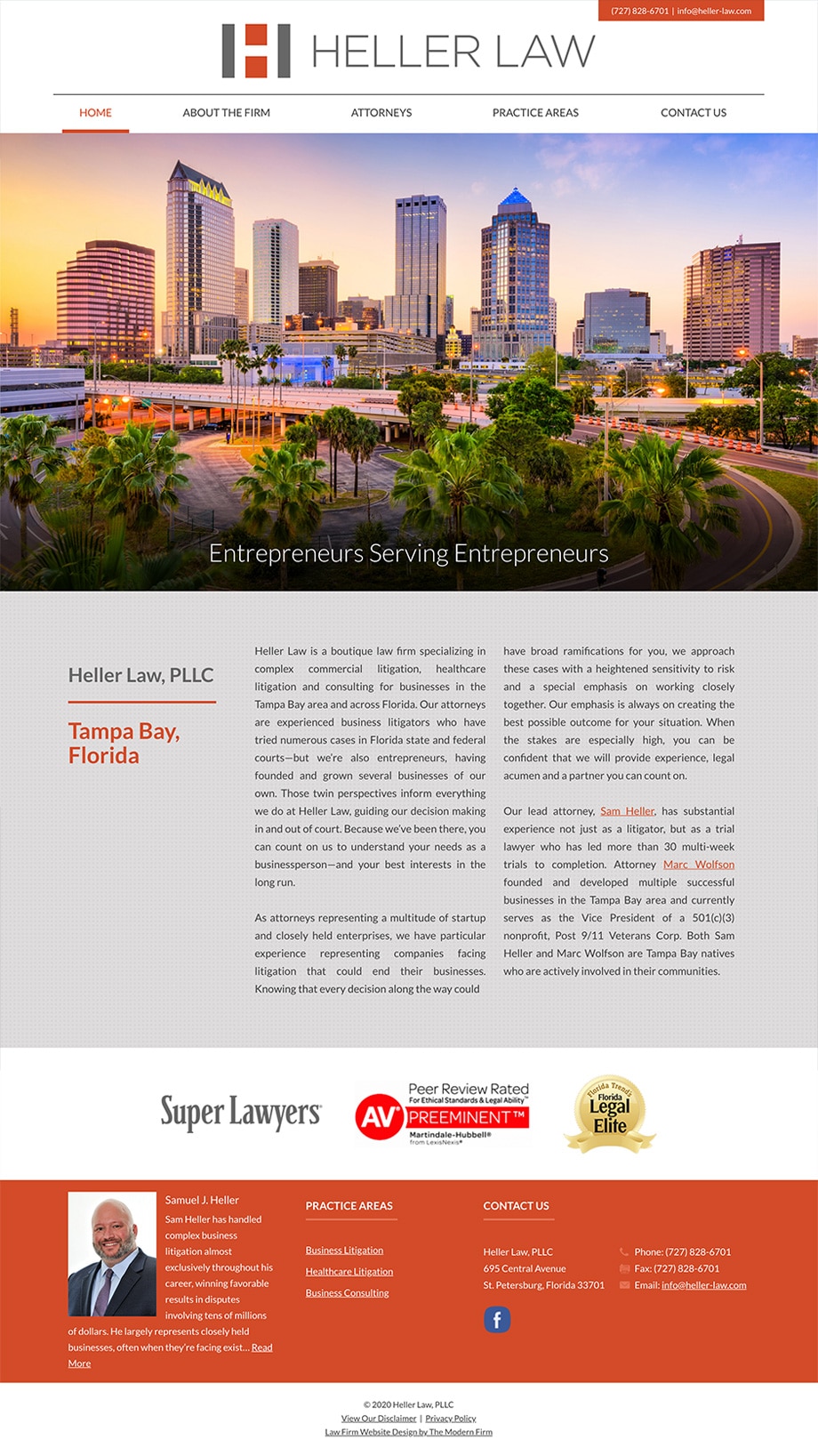 Law Firm Website Design for Heller Law, PLLC