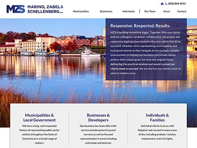 Law Firm Website design for Marino, Zabel & Schellenb…