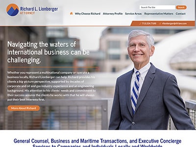 Law Firm Website design for Richard Lionberger, Attor…