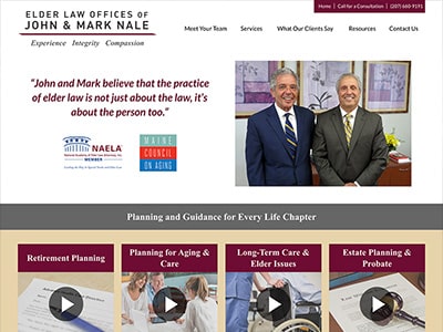 Law Firm Website design for Elder Law Offices of John…