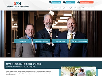 Website Design for Strickler, Platnick & Hat…