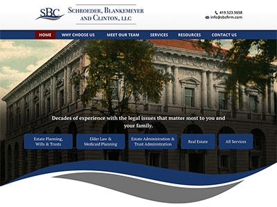 Law Firm Website design for Schroeder, Blankemeyer an…