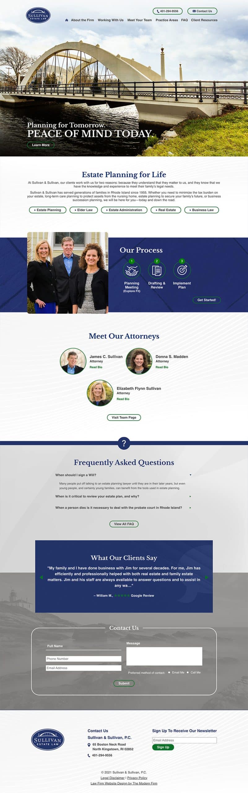 Law Firm Website Design for Sullivan & Sullivan, P.C.