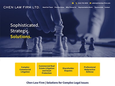 Law Firm Website design for Chen Law Firm Ltd.