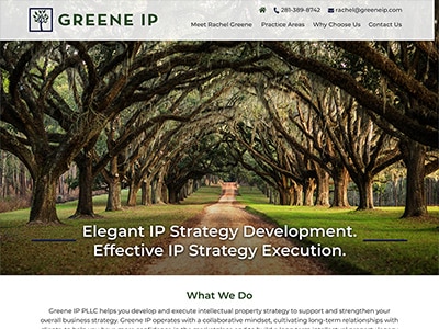 Law Firm Website design for Greene IP PLLC